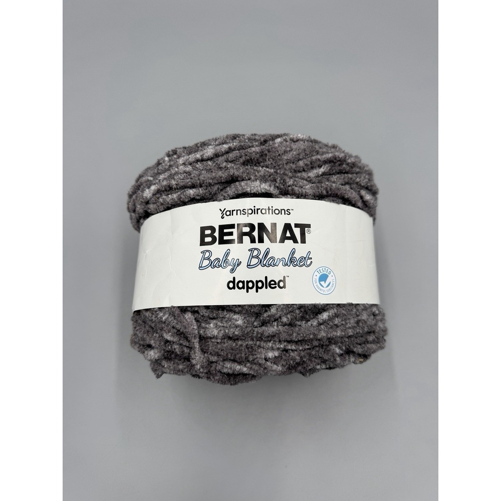 Bernat Baby Blanket Dappled Yarn Charcol